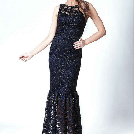 Ethereal Lace Maxi Dress with Glamorous Shoulder Details and Coordinating Shawl