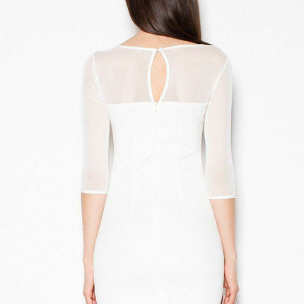 Ethereal Sheer Evening Dress with Elegant Slit - Très Elite