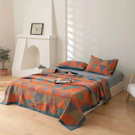 Ethnic-Inspired Cotton Gauze Bedspread Blanket for Ultimate Comfort - Très Elite