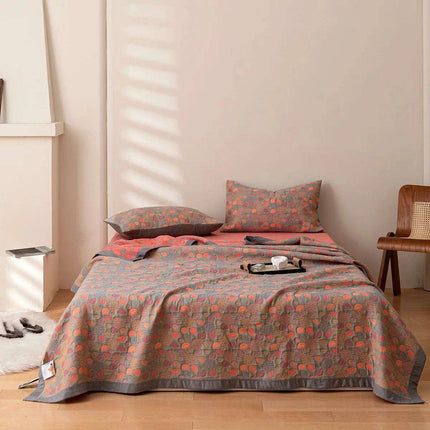 Ethnic-Inspired Cotton Gauze Bedspread Blanket for Ultimate Comfort - Très Elite
