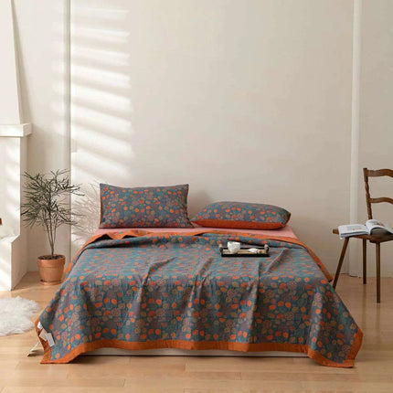 Ethnic-Inspired Cotton Gauze Bedspread Blanket for Ultimate Comfort- Très Elite- Très Elite