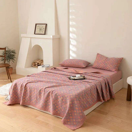 Ethnic-Inspired Cotton Gauze Bedspread Blanket for Ultimate Comfort - Très Elite