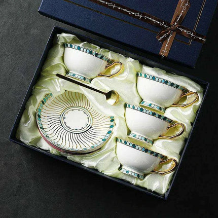 European Elegance: Exquisite Bone China Afternoon Tea Set for Luxurious Indulgence - Très Elite