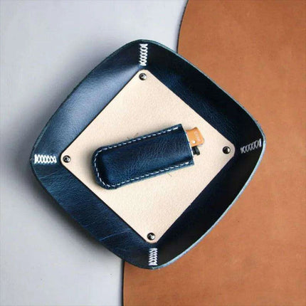 European Elegance Genuine Leather Jewelry Organizer Tray - Très Elite