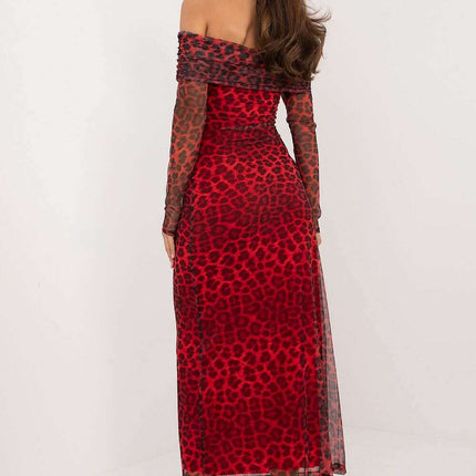 Evening Dress Model 202389 With Delicate Floral Pattern - Très Elite
