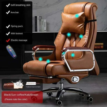 Executive Luxury Leather Office Chair for Unmatched Comfort- Très Elite- Très Elite