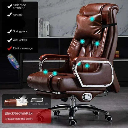 Executive Luxury Leather Office Chair for Unmatched Comfort- Très Elite- Très Elite