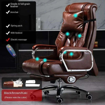Executive Luxury Leather Office Chair for Unmatched Comfort- Très Elite- Très Elite