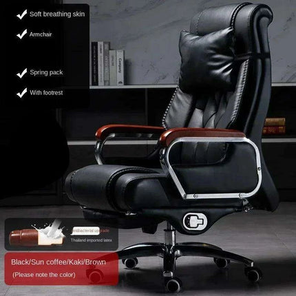 Executive Luxury Leather Office Chair for Unmatched Comfort- Très Elite- Très Elite