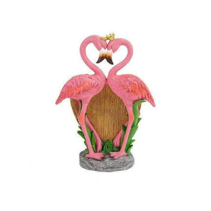 Exotic Flamingo Resin Garden Planter - Tropical Oasis Accent Piece