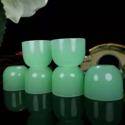 Experience Opulence with the Luxurious Jade Elegance Kung Fu Tea Set - Très Elite