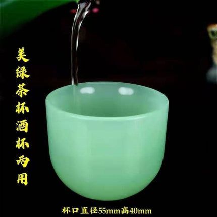 Experience Opulence with the Luxurious Jade Elegance Kung Fu Tea Set - Très Elite