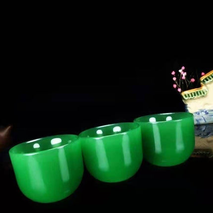 Experience Opulence with the Luxurious Jade Elegance Kung Fu Tea Set - Très Elite