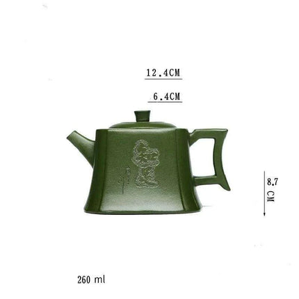 Exquisite 260ml Yixing Clay Teapot Set: Handcrafted Kungfu Tea Collection - Très Elite