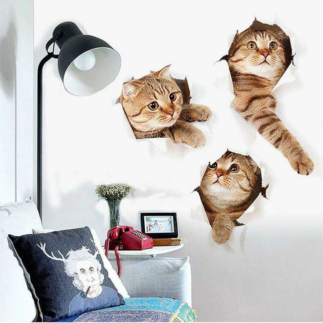 Exquisite 3D Cat Wall Decor Stickers: Elevate Your Home Aesthetics