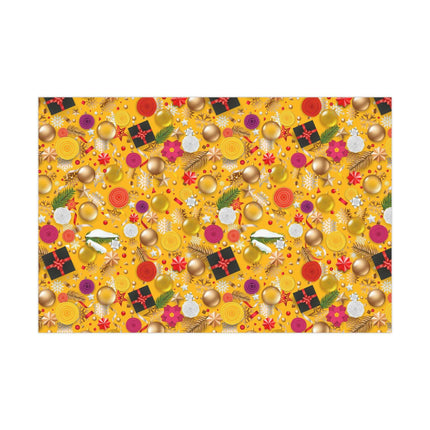 Exquisite 3D Luxury Christmas Gift Wrap Collection: Matte & Satin Options..