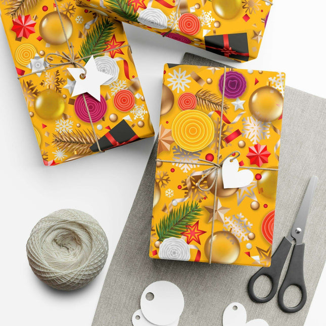 Exquisite 3D Luxury Christmas Gift Wrap Collection: Matte & Satin Options