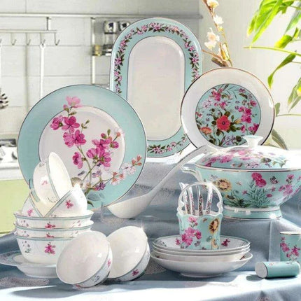 Exquisite Chinese Bone China Dinnerware Set for an Elevated Dining Experience- Très Elite- Très Elite