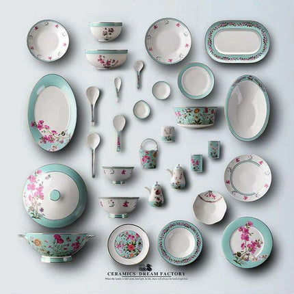 Exquisite Chinese Bone China Dinnerware Set for an Elevated Dining Experience- Très Elite- Très Elite