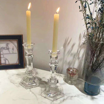 Exquisite Crystal Candle Holder for Elegant Occasions - Très Elite