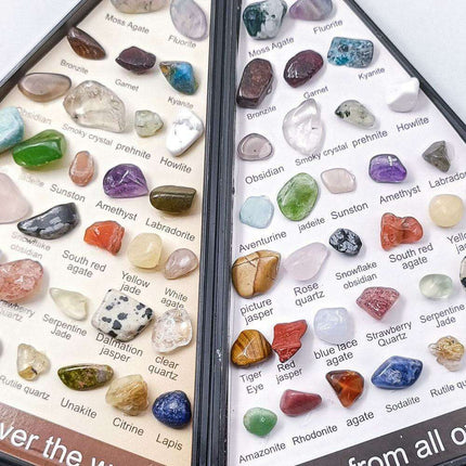 Exquisite Crystal Healing Stone Collection - 36 Distinct Polished Specimens - Très Elite