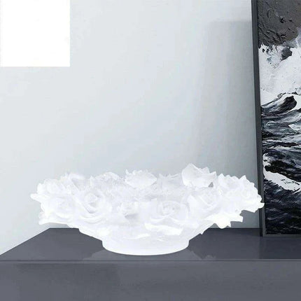 Exquisite Crystal Rose Centerpiece: Luxurious Tableware for Elegant Events - Très Elite