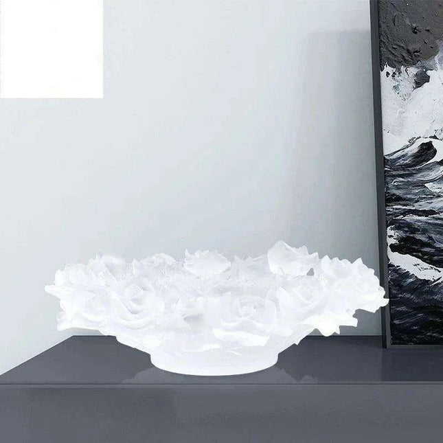 Exquisite Crystal Rose Centerpiece: Luxurious Tableware for Elegant Events - Très Elite