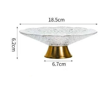 Exquisite Elevated Glass Serving Platters: Enhance Your Dining Experience - Très Elite