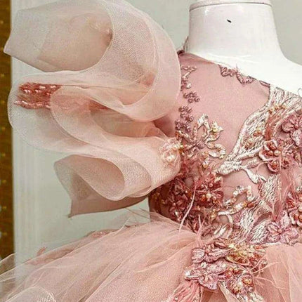 Exquisite Embroidered Evening Gown for Children - Très Elite