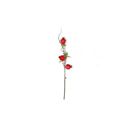 Exquisite Faux Pomegranate Floral Branch for Year-Round Home Elegance.