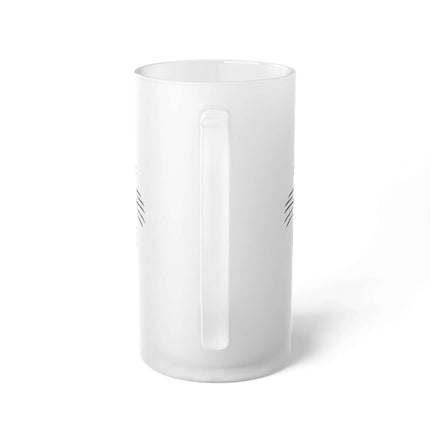Exquisite Frosted Glass Beer Mug - 16oz Premium Stein for the Discerning Connoisseur - Très Elite