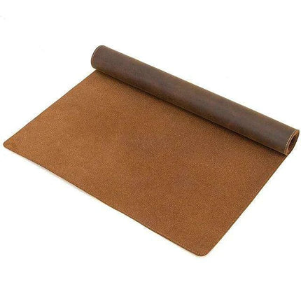 Exquisite Genuine Cowhide Leather Extra-Large Mouse Pad - Elegant Desk Mat for Gamers & Professionals - Très Elite