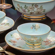 Exquisite Green Porcelain Chinese Dining Set - Ideal for Entertaining and Gifting - Très Elite