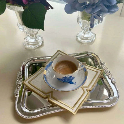 Exquisite Handcrafted Embroidered Table Decor Set with Placemats and Coasters - Très Elite