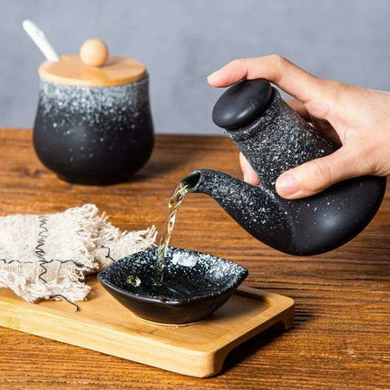 Exquisite Japanese Ceramic Spice Collection for Culinary Excellence - Très Elite