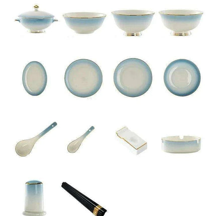 Exquisite Jingdezhen Bone Porcelain Dining Set: Sophisticated Tableware for Upscale Dining Events- Très Elite- Très Elite