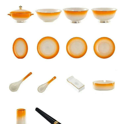 Exquisite Jingdezhen Bone Porcelain Dining Set: Sophisticated Tableware for Upscale Dining Events- Très Elite- Très Elite