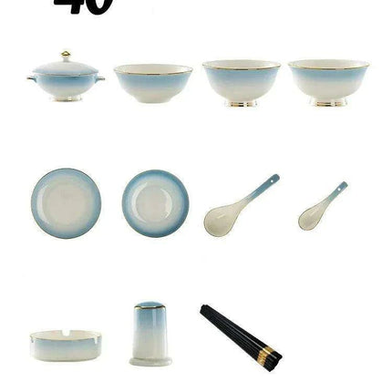 Exquisite Jingdezhen Bone Porcelain Dining Set: Sophisticated Tableware for Upscale Dining Events- Très Elite- Très Elite