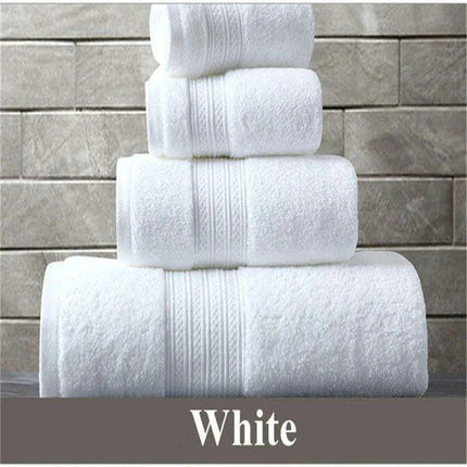 Exquisite Pakistani Cotton Towel Set: Deluxe Terry Cloth Collection for Bathing, Facial Care, and Beach Use - Très Elite