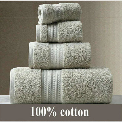Exquisite Pakistani Cotton Towel Set: Deluxe Terry Cloth Collection for Bathing, Facial Care, and Beach Use - Très Elite