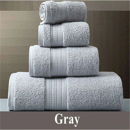 Exquisite Pakistani Cotton Towel Set: Deluxe Terry Cloth Collection for Bathing, Facial Care, and Beach Use - Très Elite
