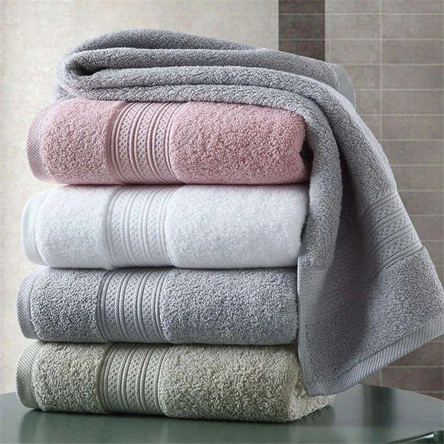 Exquisite Pakistani Cotton Towel Set: Deluxe Terry Cloth Collection for Bathing, Facial Care, and Beach Use