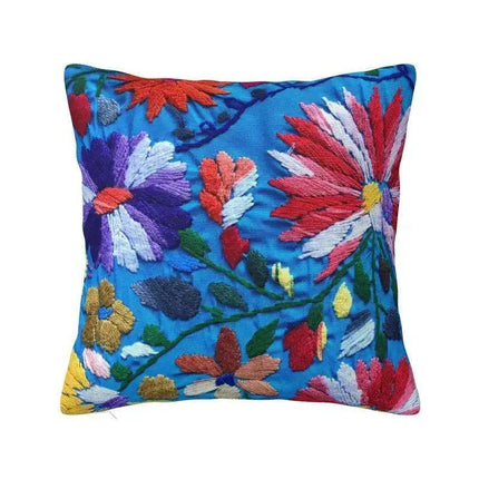Exquisite Velvet Cushion Covers Featuring Mexican Butterfly and Floral Embroidery for Stylish Home Decor - Très Elite