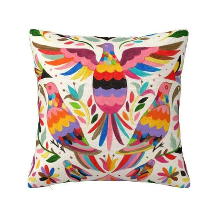 Exquisite Velvet Cushion Covers Featuring Mexican Butterfly and Floral Embroidery for Stylish Home Decor - Très Elite