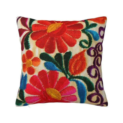Exquisite Velvet Cushion Covers Featuring Mexican Butterfly and Floral Embroidery for Stylish Home Decor - Très Elite