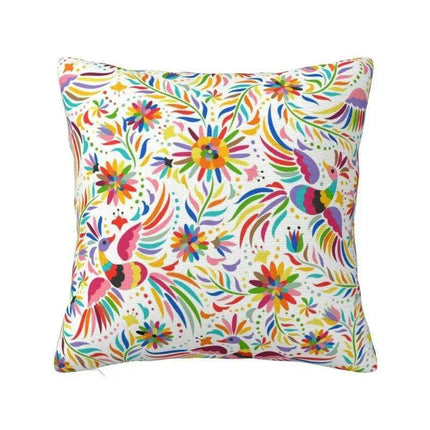 Exquisite Velvet Cushion Covers Featuring Mexican Butterfly and Floral Embroidery for Stylish Home Decor - Très Elite