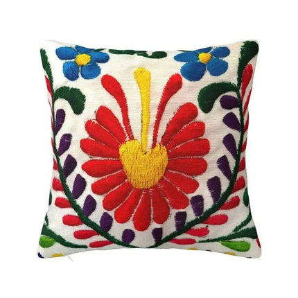 Exquisite Velvet Cushion Covers Featuring Mexican Butterfly and Floral Embroidery for Stylish Home Decor - Très Elite