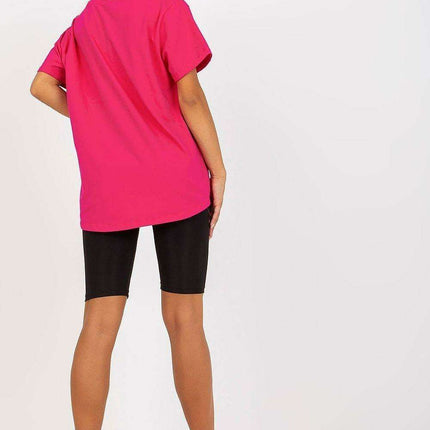 Extended Back Round Neck Tee for Women with Short Sleeves - Très Elite