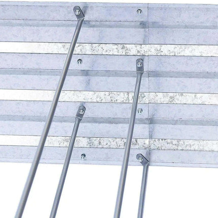 Extra-Large Galvanized Metal Raised Garden Bed with Advanced Drainage Features - Très Elite