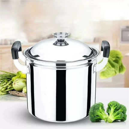 Extra-Large Stainless Steel Induction Cooking Pot for Family-Style Soups and Stews - Très Elite